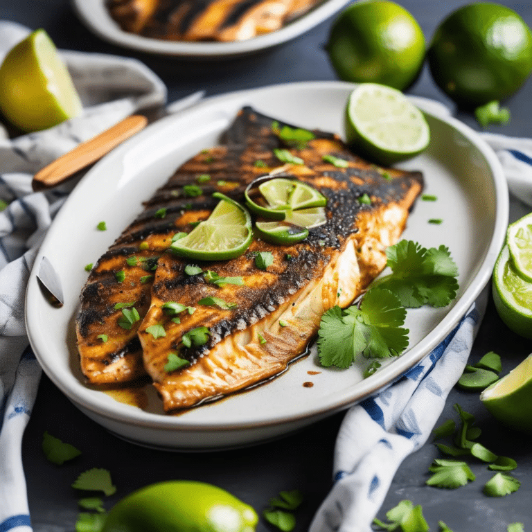 Lime Broiled Catfish