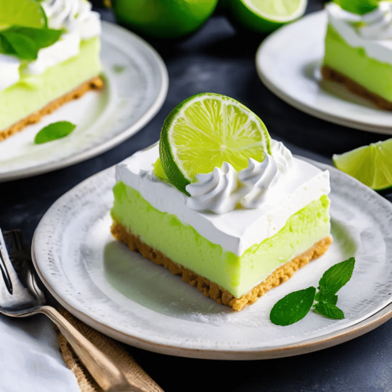 Lime Chiffon Dessert
