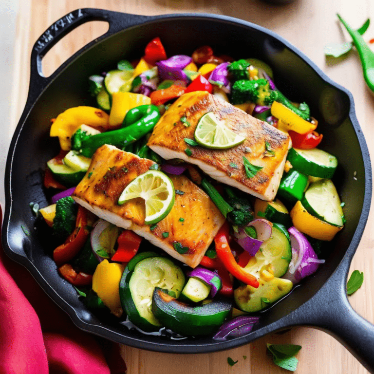 Mahi Mahi & Veggie Skillet