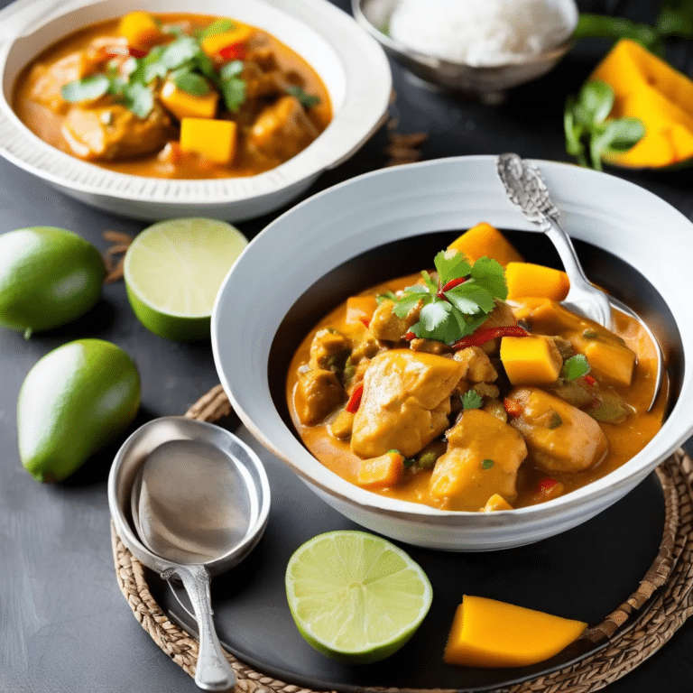 Mango Chutney Chicken Curry