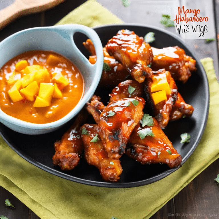 Mango Habanero Chicken Wings
