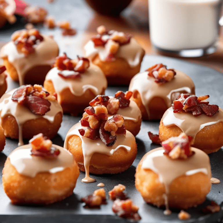 Maple-Bacon Doughnut Bites
