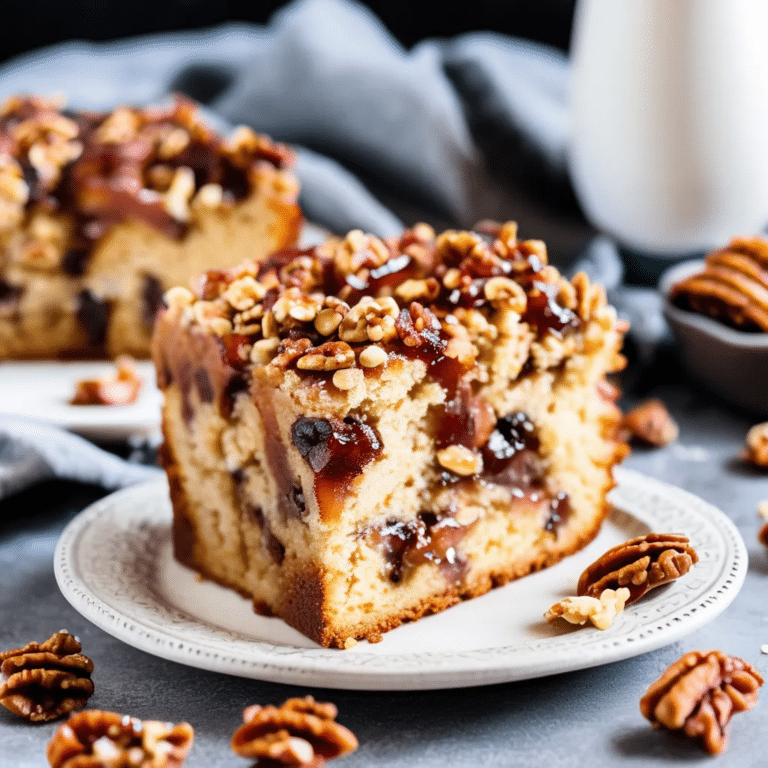 Maple Bacon Walnut Coffee Cake