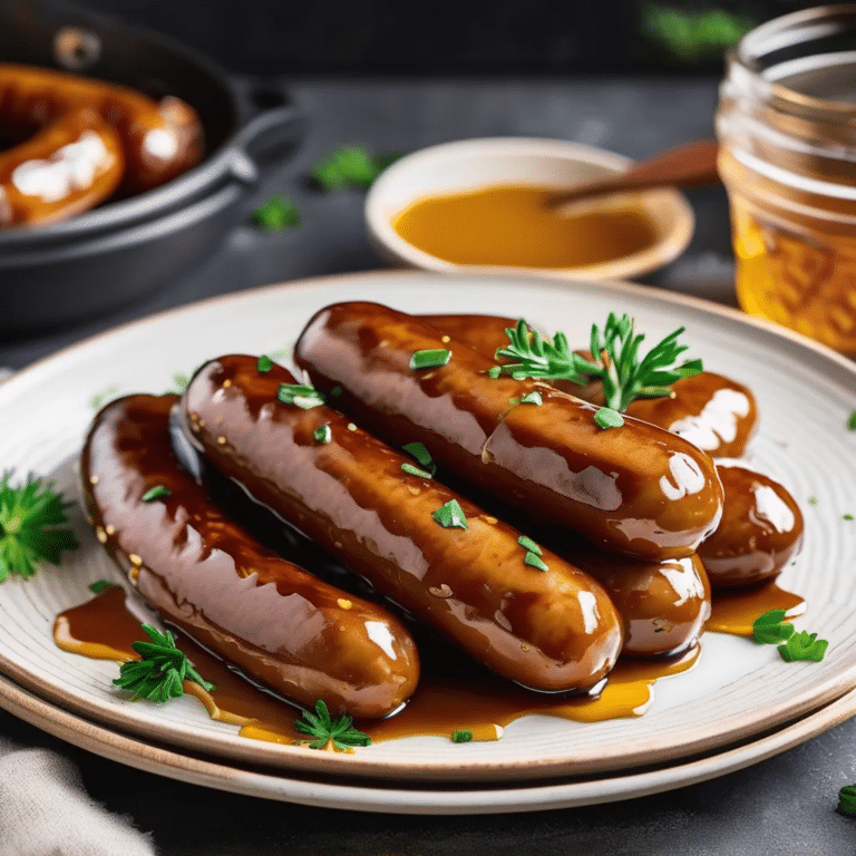 Maple-Glazed Sausages