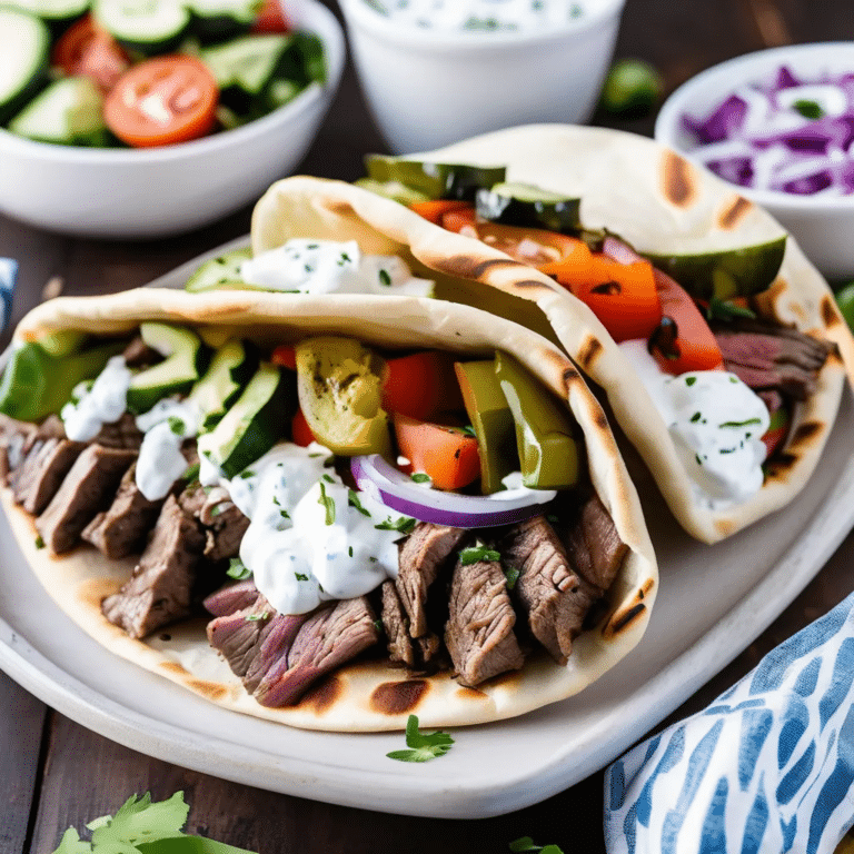 Marinated Beef Gyros