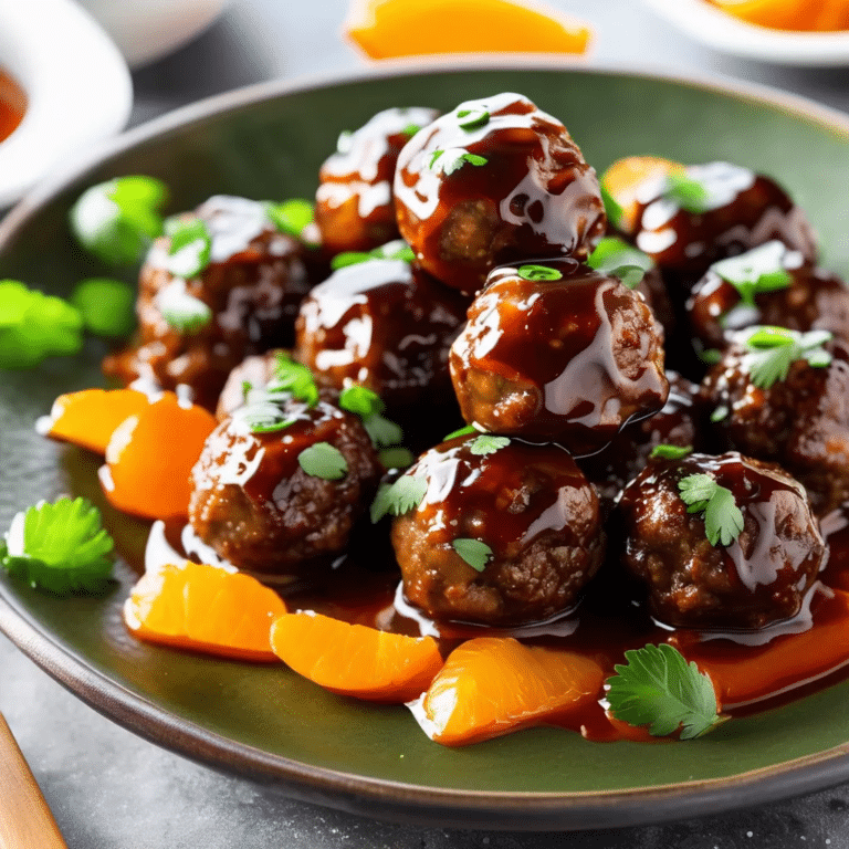 Marmalade Meatballs