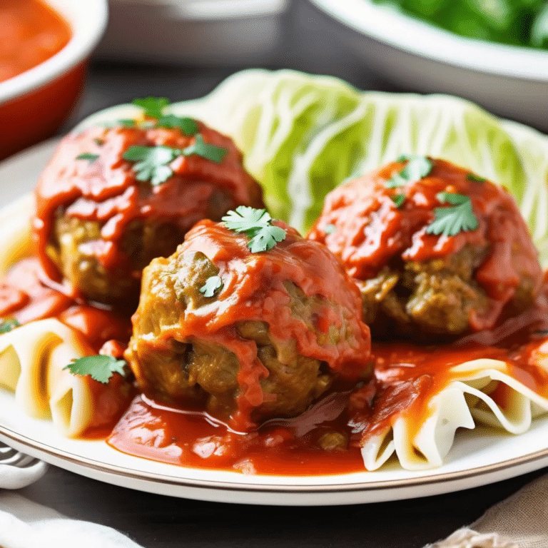 Meatball Cabbage Rolls