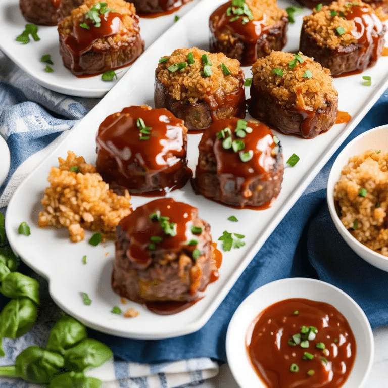 Mini Barbecue Meat Loaves