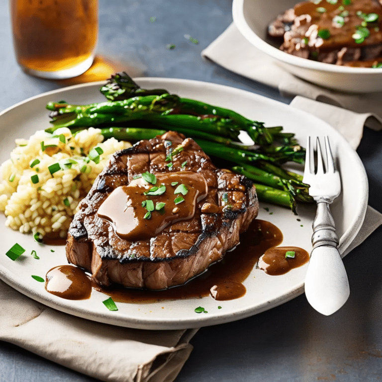 Minute Steaks With Barbecue Butter Sauce