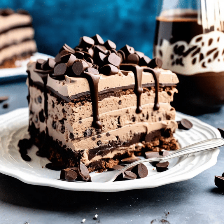Mocha Chip Icebox Cake