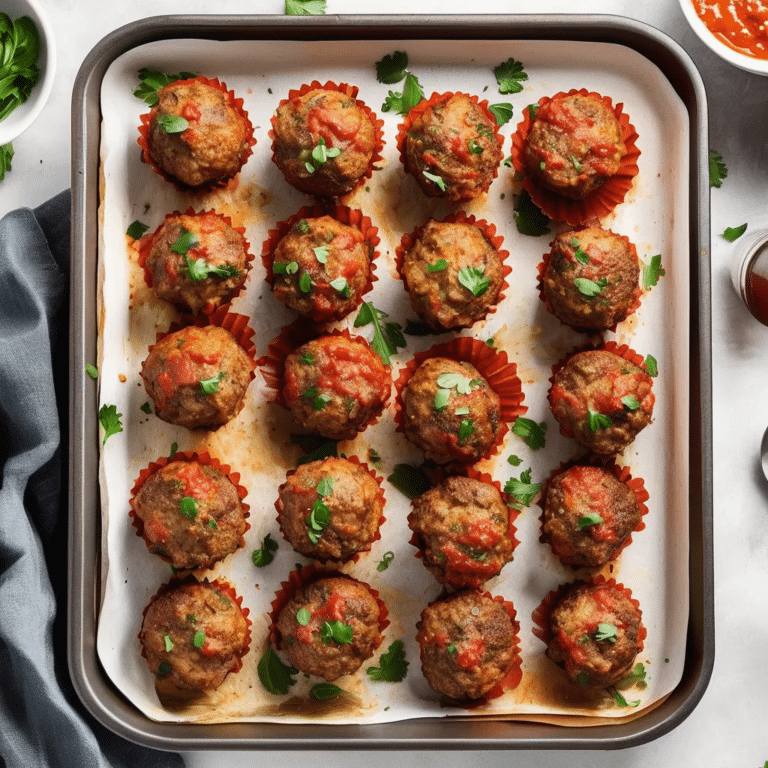 Muffin Pan Meatballs