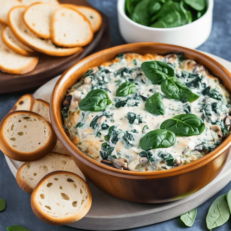 Mushroom Spinach Dip