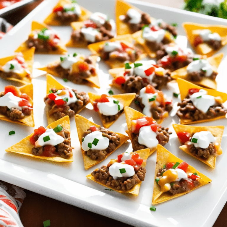 Nacho Triangles With Salsa-Ranch Dipping Sauce