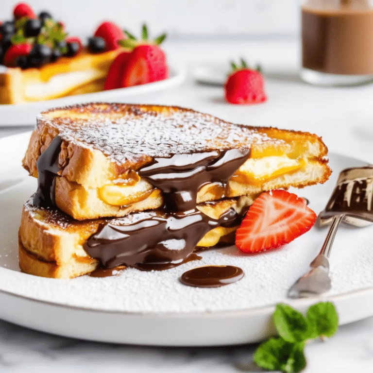 Nutella Stuffed French Toast