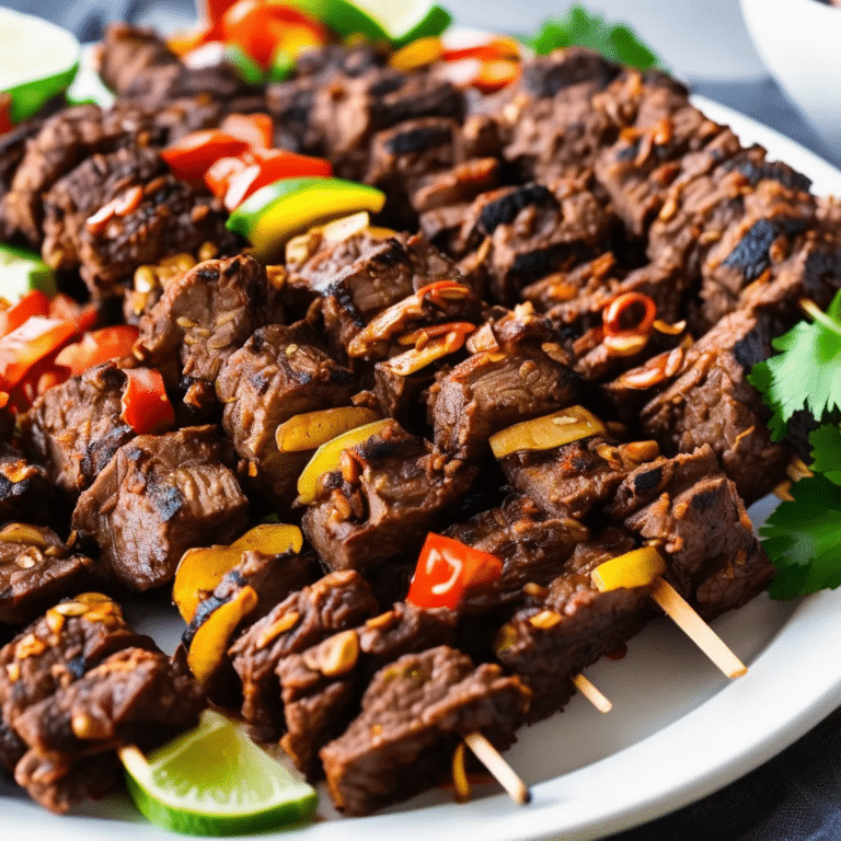 Nutty, Spicy Beef Suya