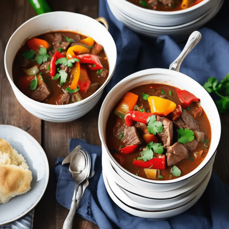 One-Pot Beef & Pepper Stew
