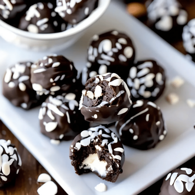 Oreo Balls With Almond Bark