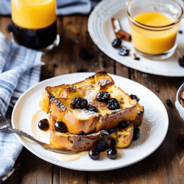 Overnight Raisin French Toast