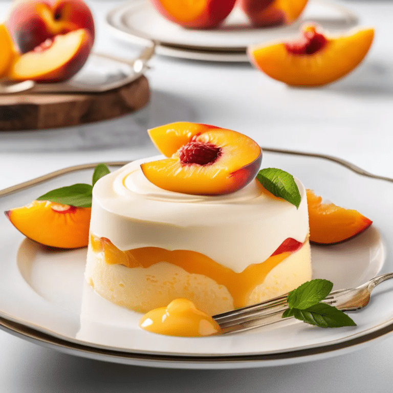 Peach Bavarian