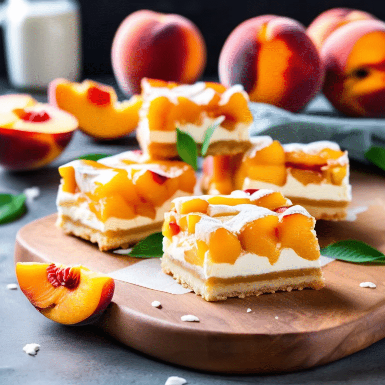 Peaches ‘N’ Cream Bars