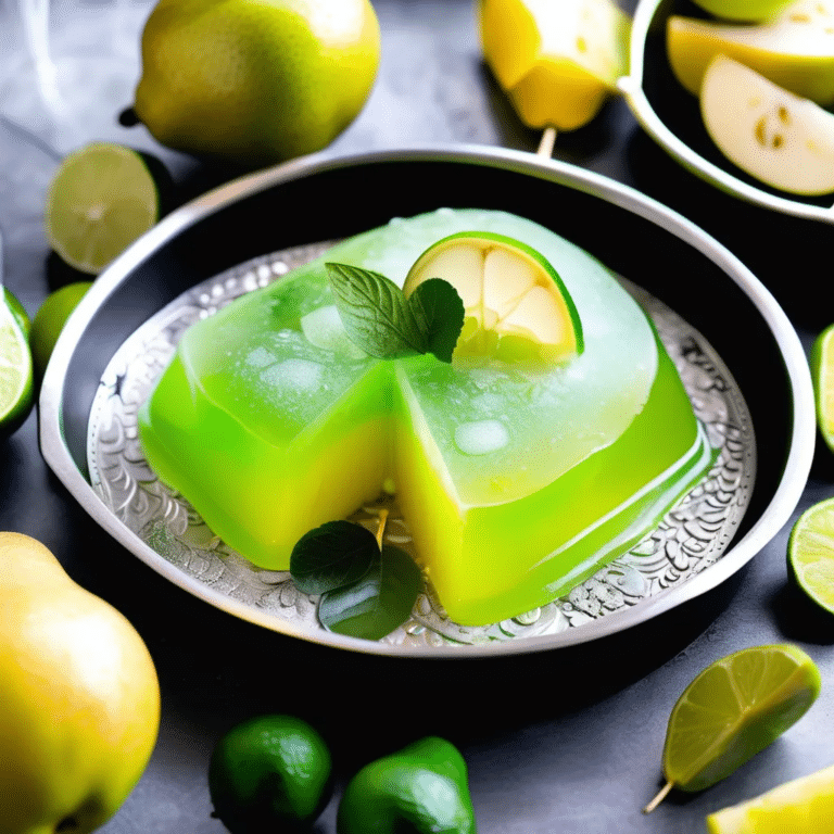 Pear Lime Gelatin
