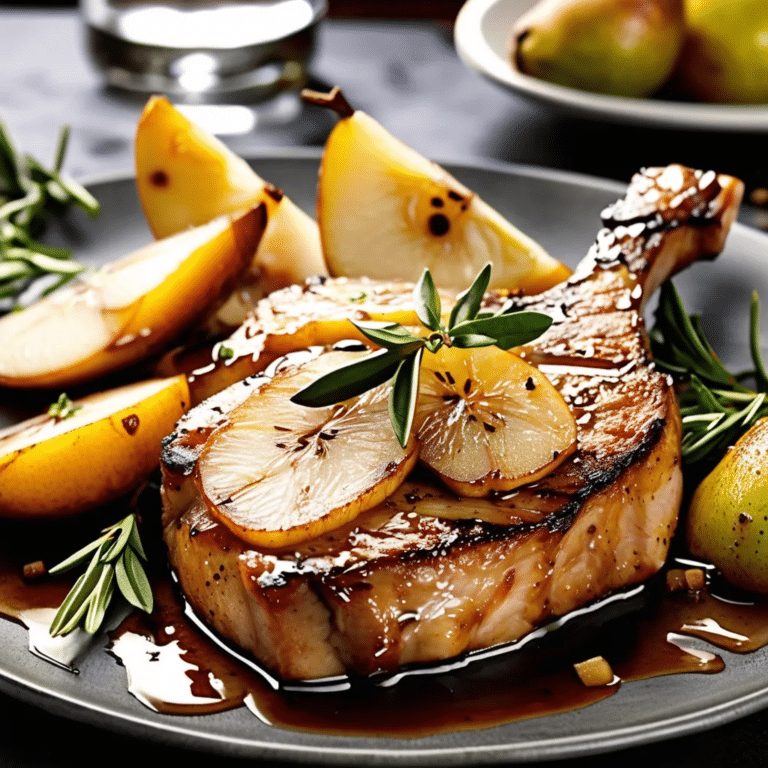 Pear Pork Chops