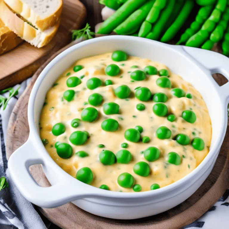 Peas in Cheese Sauce
