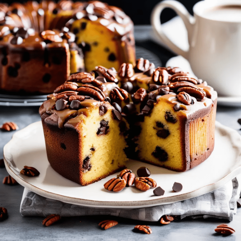 Pecan-Chocolate Chip Pound Cake