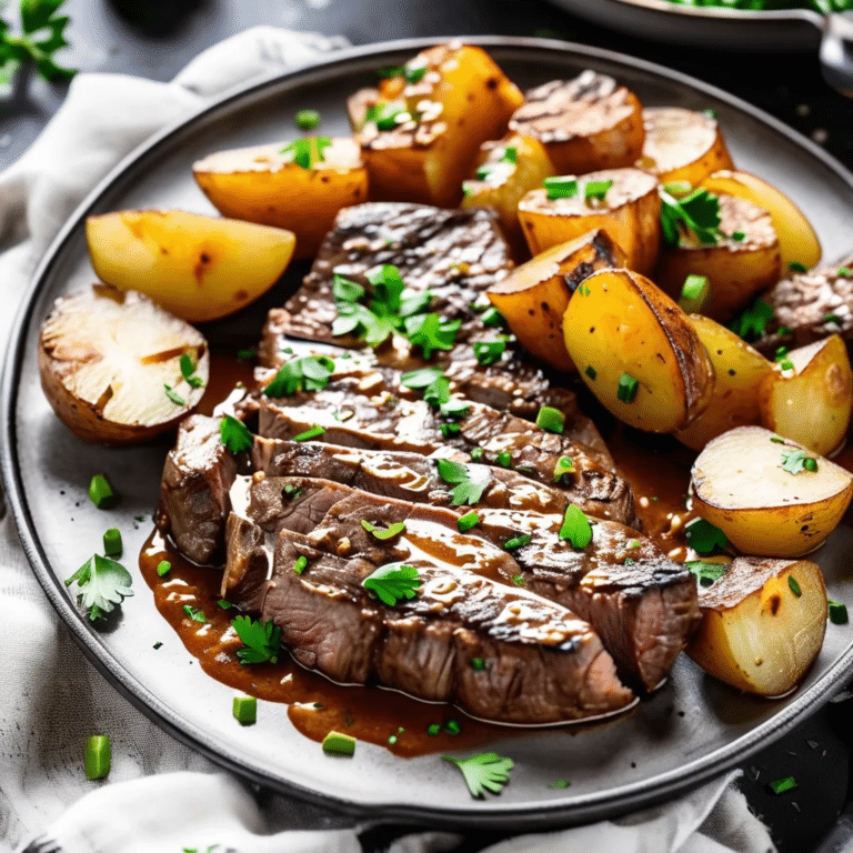 Pepper Steak With Potatoes