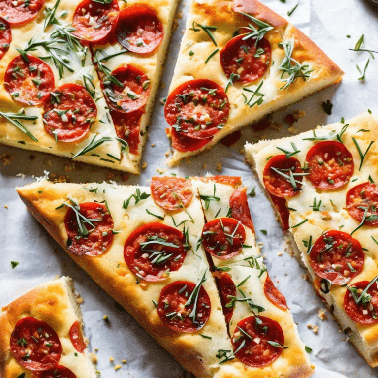 Pepperoni Focaccia