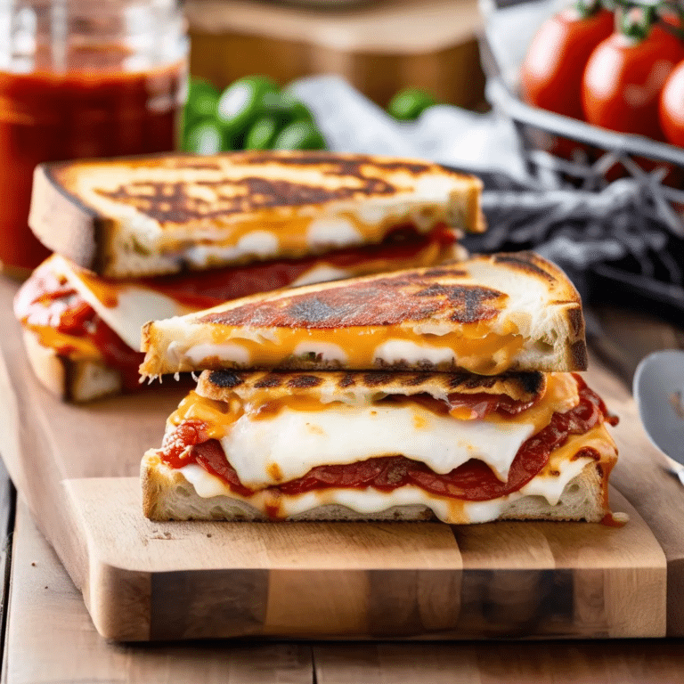 Pepperoni Pizza Grilled Sandwiches