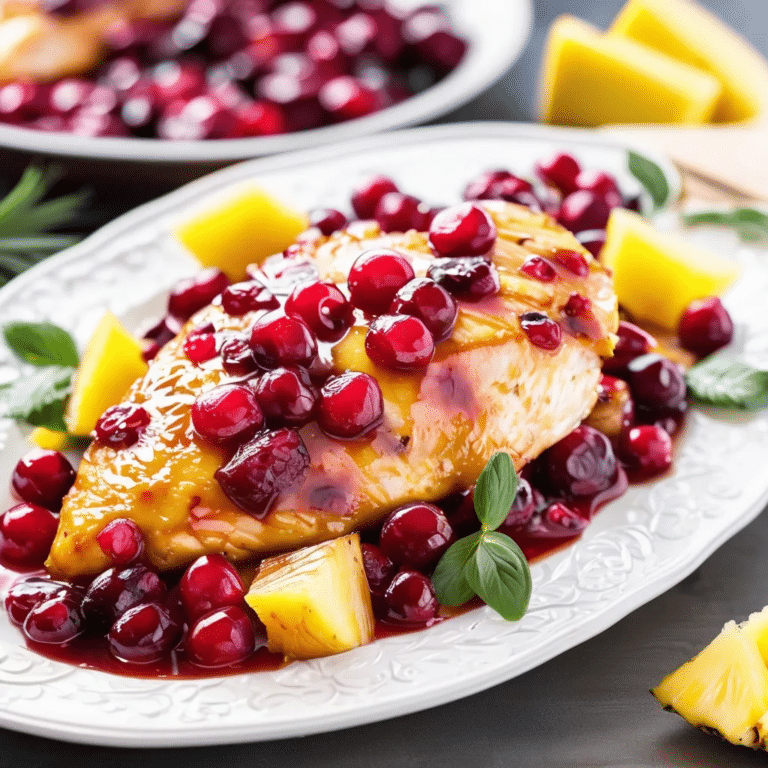 Pineapple Cranberry Chicken