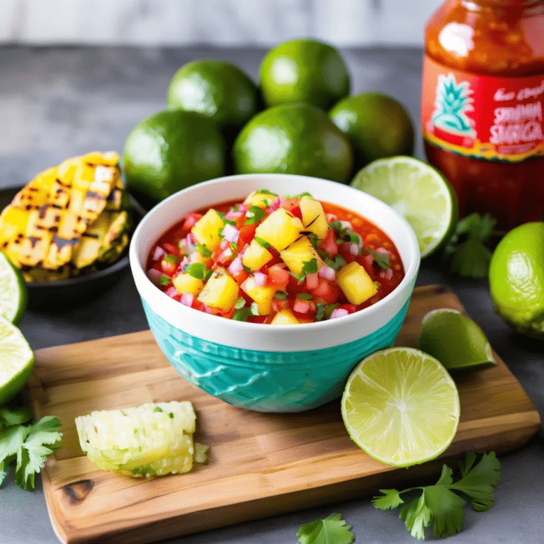 Pineapple Sriracha Salsa