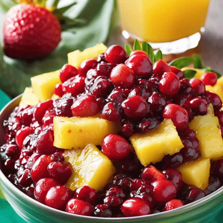 Pineapple-Strawberry Cranberry Relish