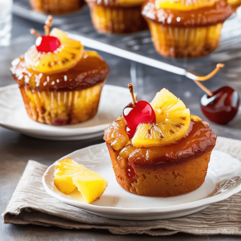 Pineapple Upside-Down Cupcakes