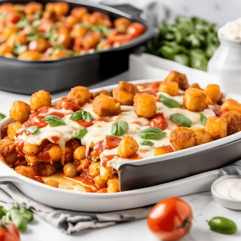Pizza Tater Tot Casserole