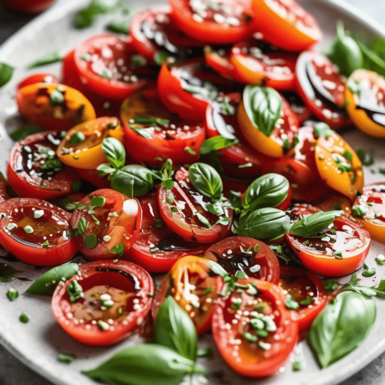 Plum Tomatoes With Balsamic Vinaigrette