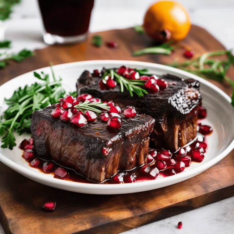 Pomegranate Short Ribs