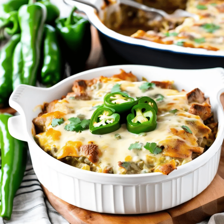 Pork And Green Chile Casserole