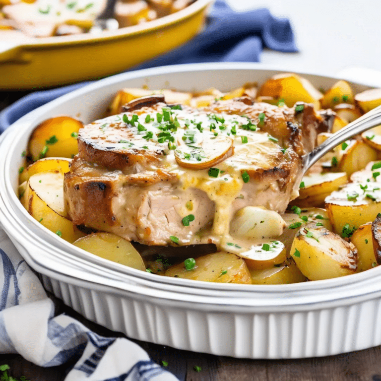 Pork Chop And Potato Casserole