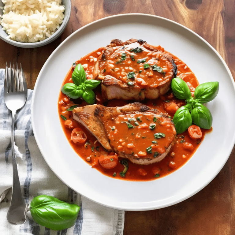 Pork Chops In Red Sauce