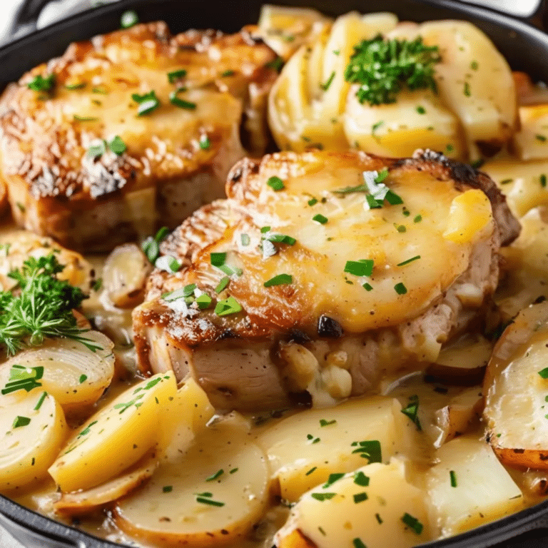 Pork Chops and Scalloped Potatoes