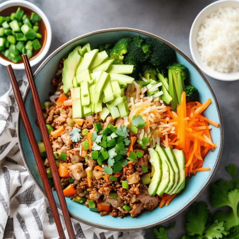 Pork Egg Roll Bowls