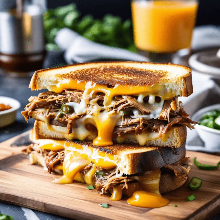 Pulled Pork Grilled Cheese