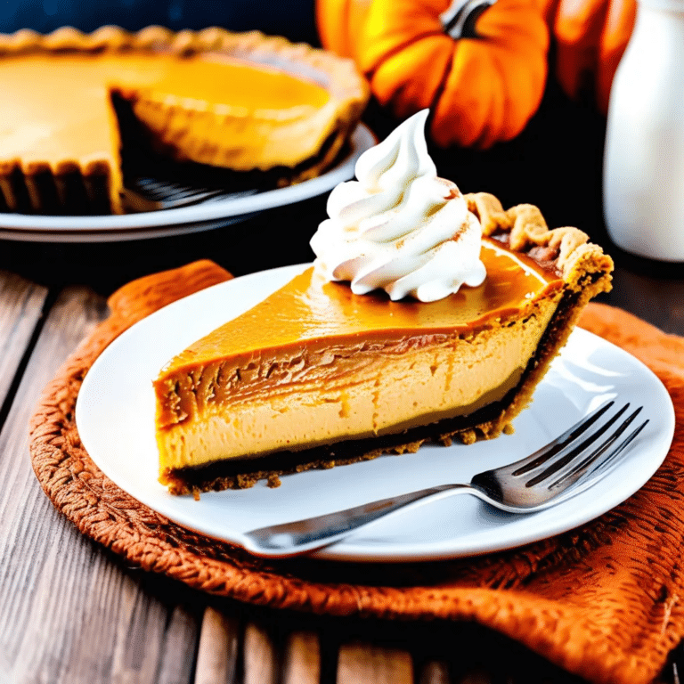 Pumpkin Cheesecake Pie