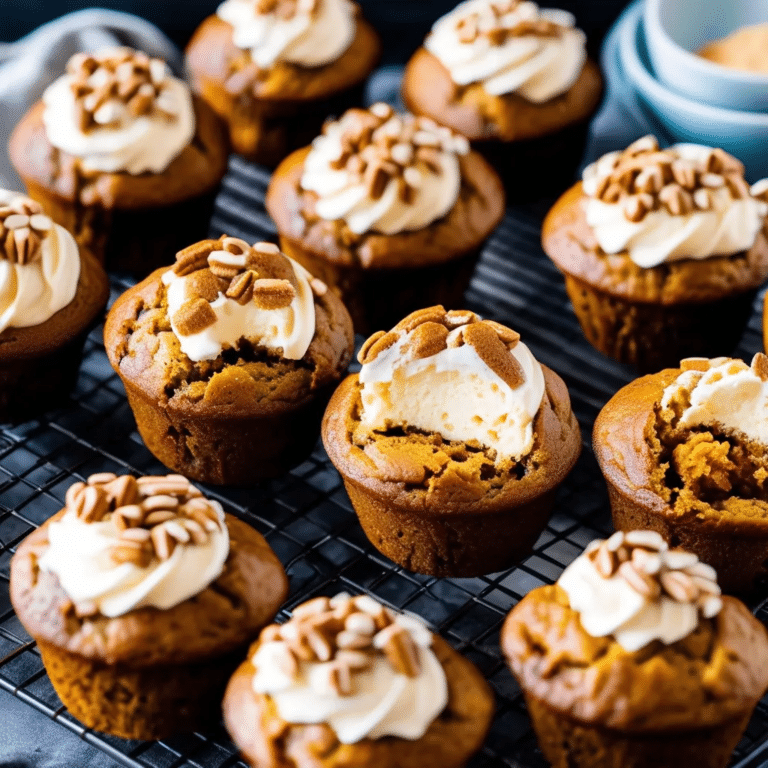 Pumpkin Muffins With Maple Cream Cheese Filling