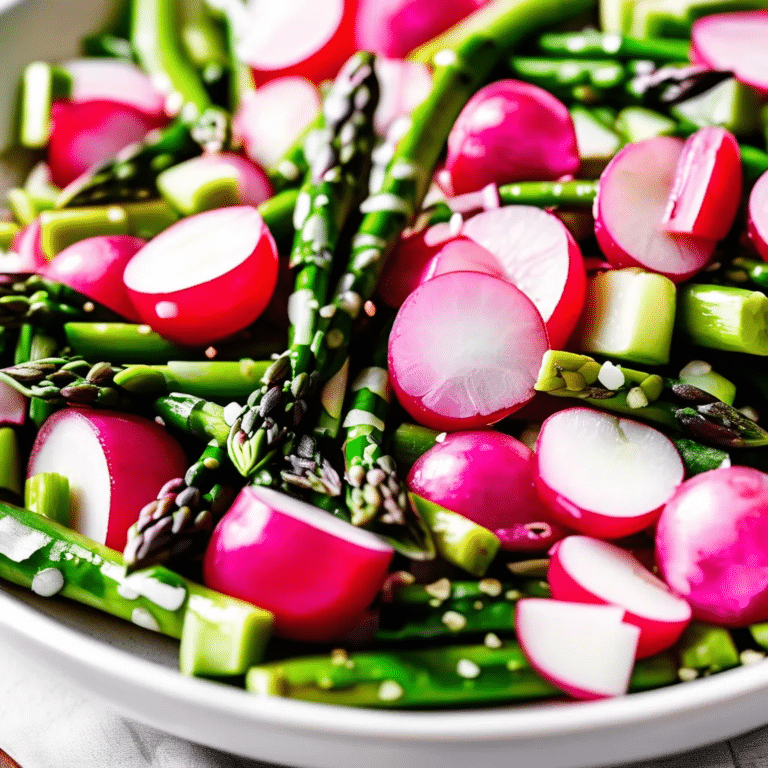Radish Asparagus Salad