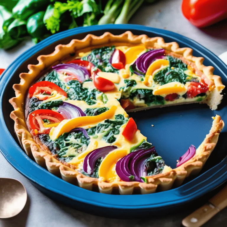 Rainbow Quiche
