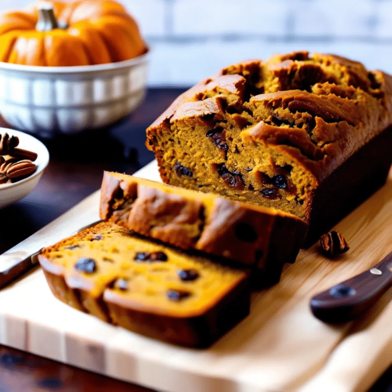 Raisin-Filled Pumpkin Spice Bread