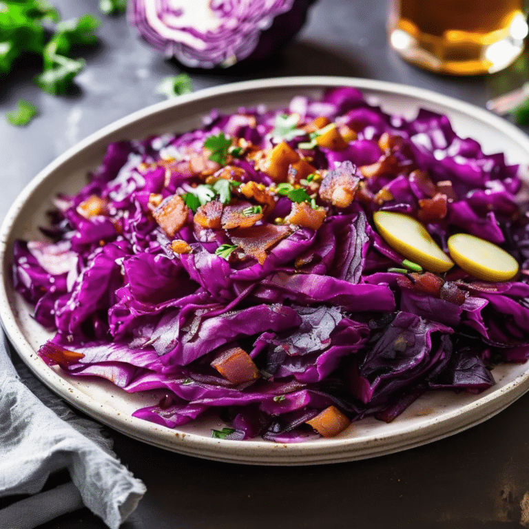 Red Cabbage With Bacon